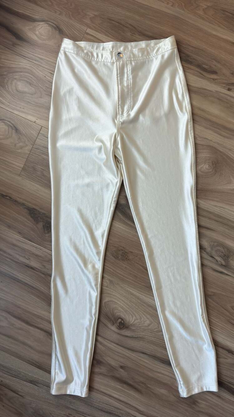 American Apparel Disco Pants Size M Cream